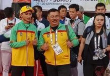 Atlet Kickboxing Kepri Louis dan Irayanti Sumbang Perak dan Perunggu di PON XXI Aceh Sumut