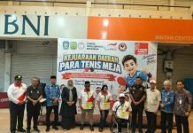 Kejurda Para Tenis Meja Kepri Digelar, KONI Apresiasi Pembinaan Atlet Disabilitas